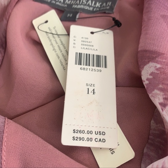 Anthropologie Nikita Mhaisalkar Sleek Soft One-Shoulder Sophisticated Dress - Picture 5 of 5